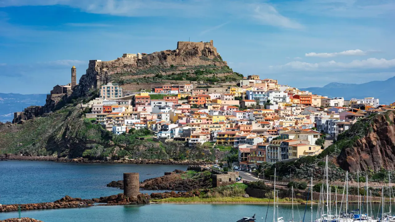 Medieval town of Castelsardo, Sardinia, Italy