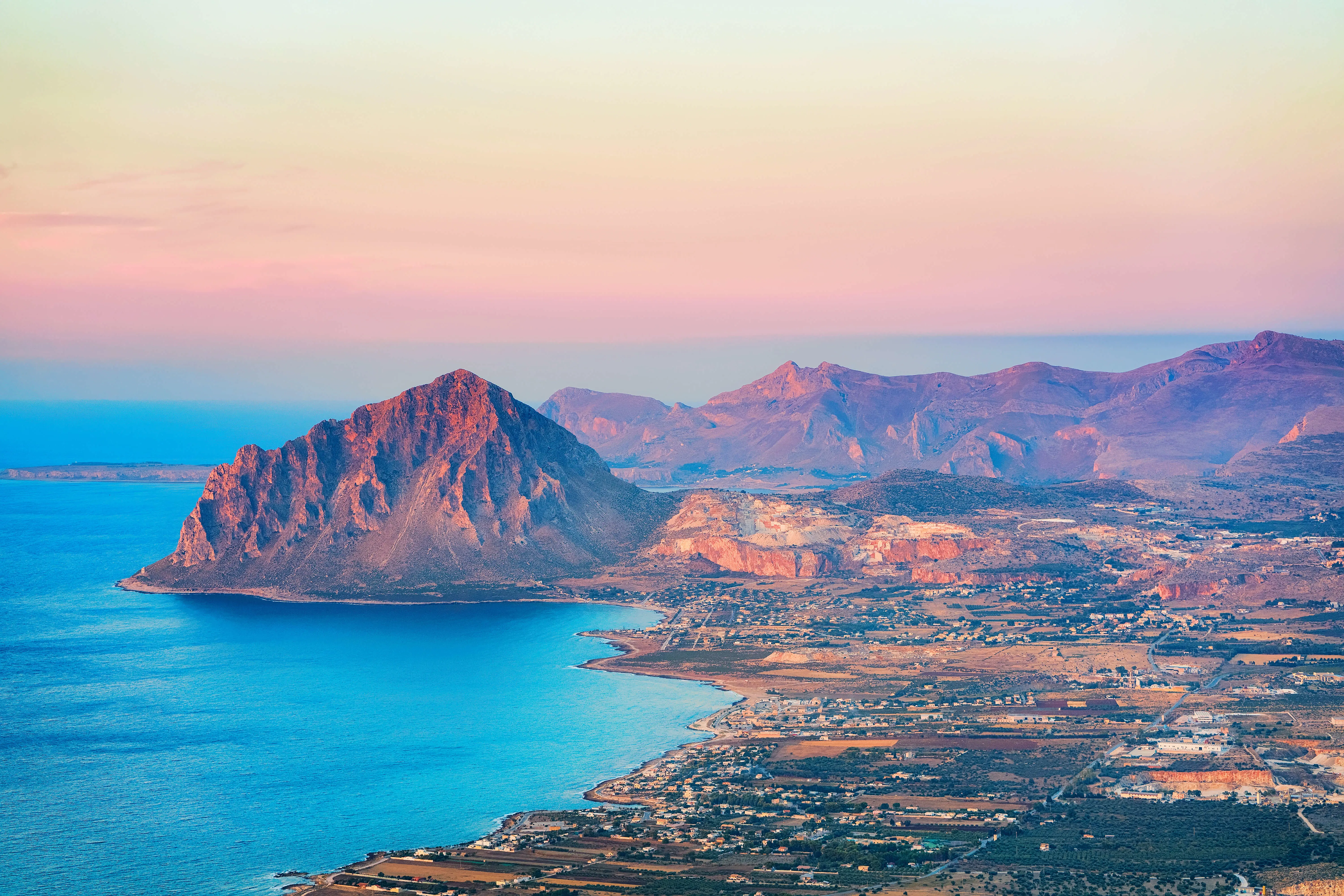 Mountainscape of Erice, Sicily