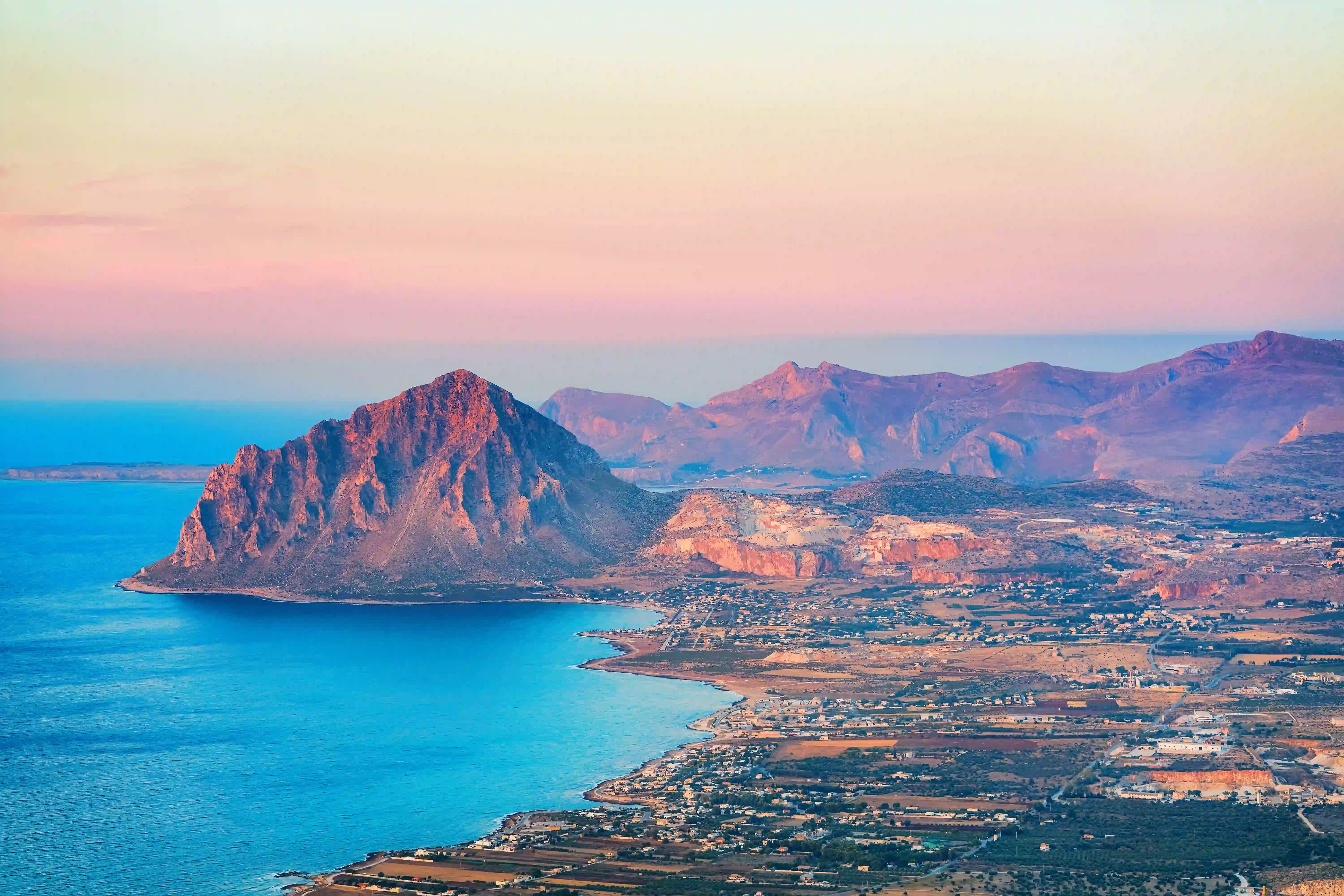 Mountainscape of Erice, Sicily