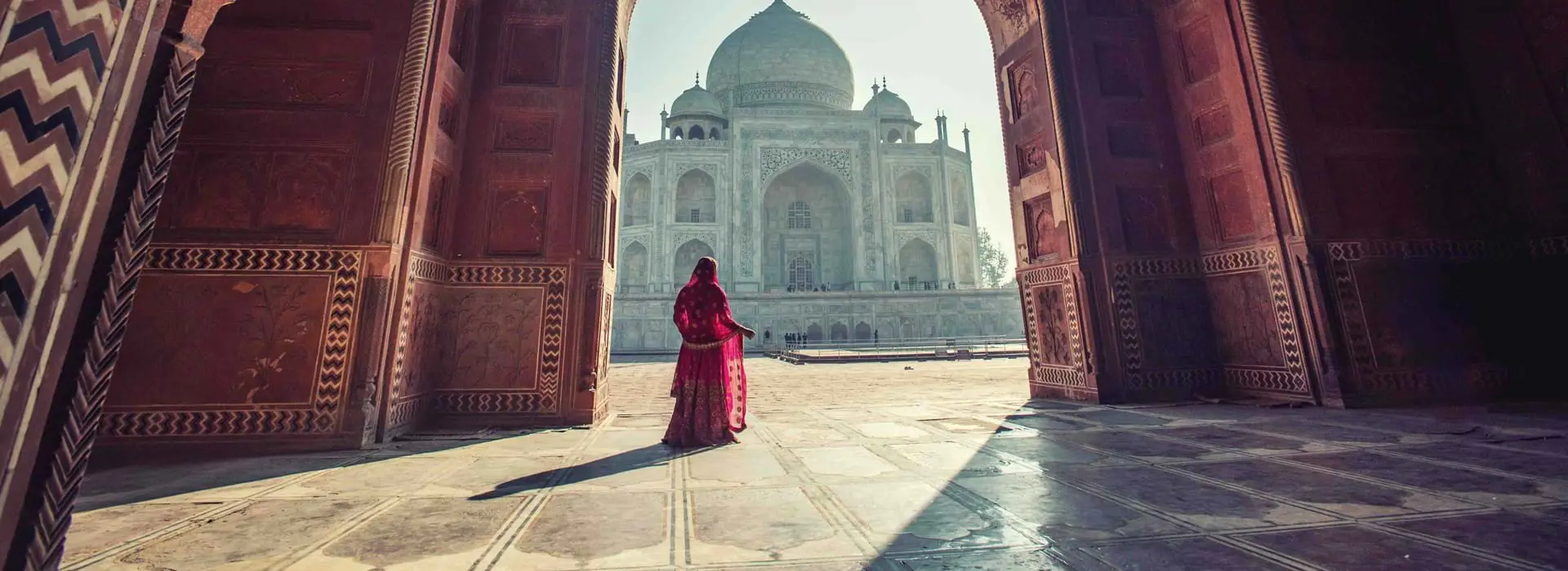 Woman in Doorway, Taj Mahal, Agra, Uttar Pradesh, India