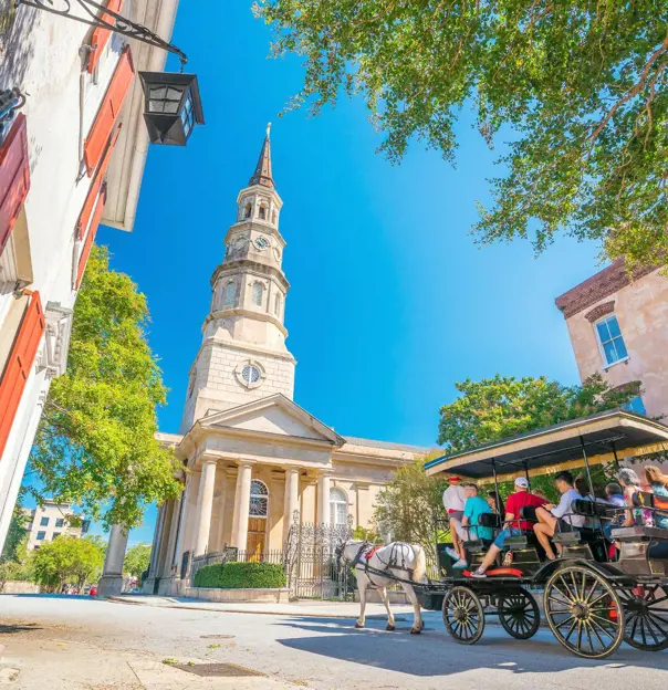 Sh 621535943 Historical Downtown Area Of Charleston, South Carolina, USA