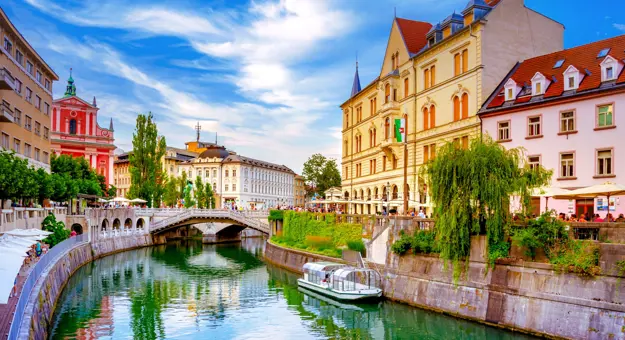 Ljublianica River, Ljubljana, Slovenia