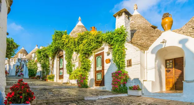 View of Trulli Houses In Alberobello City, Apulia, Italy