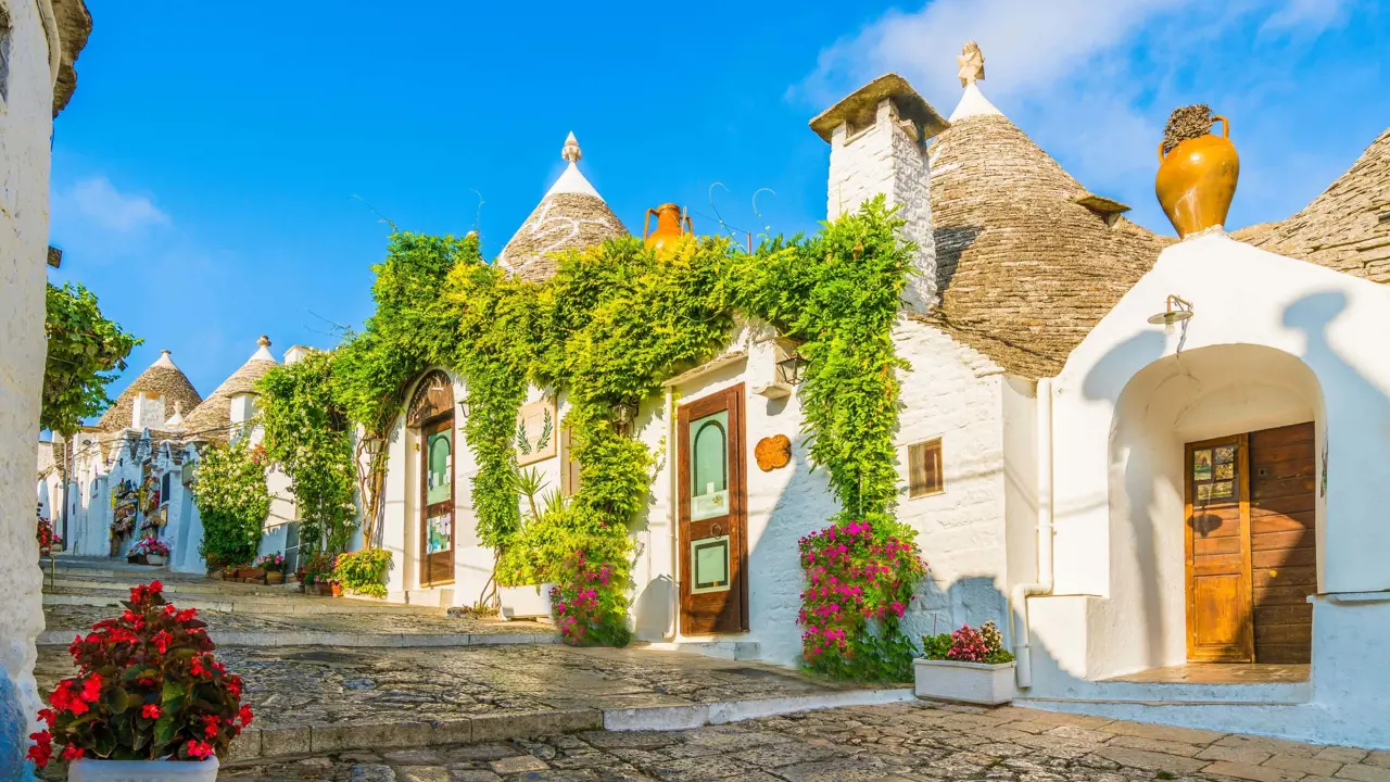 View of Trulli Houses In Alberobello City, Apulia, Italy