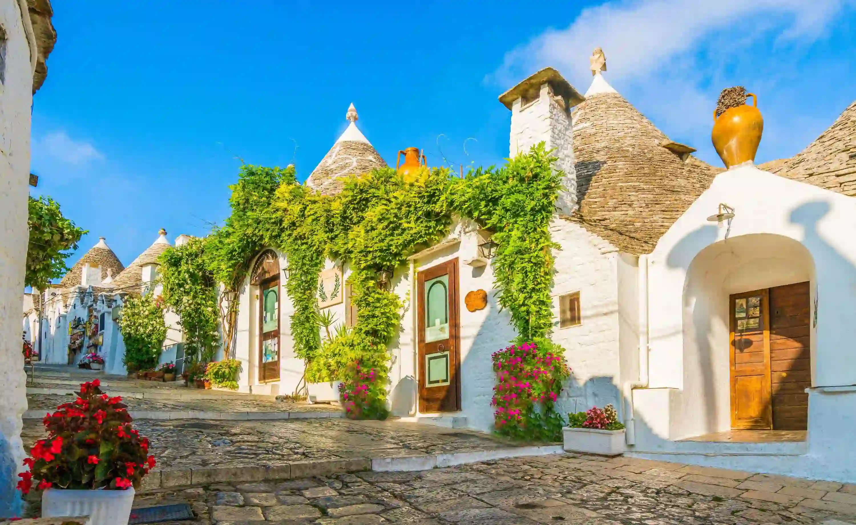 View of Trulli Houses In Alberobello City, Apulia, Italy