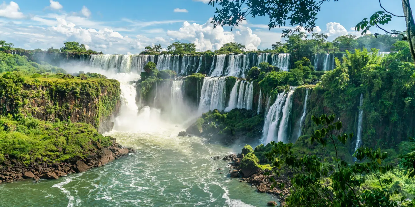 Iguazu Falls Seen From The Argentinian National Park