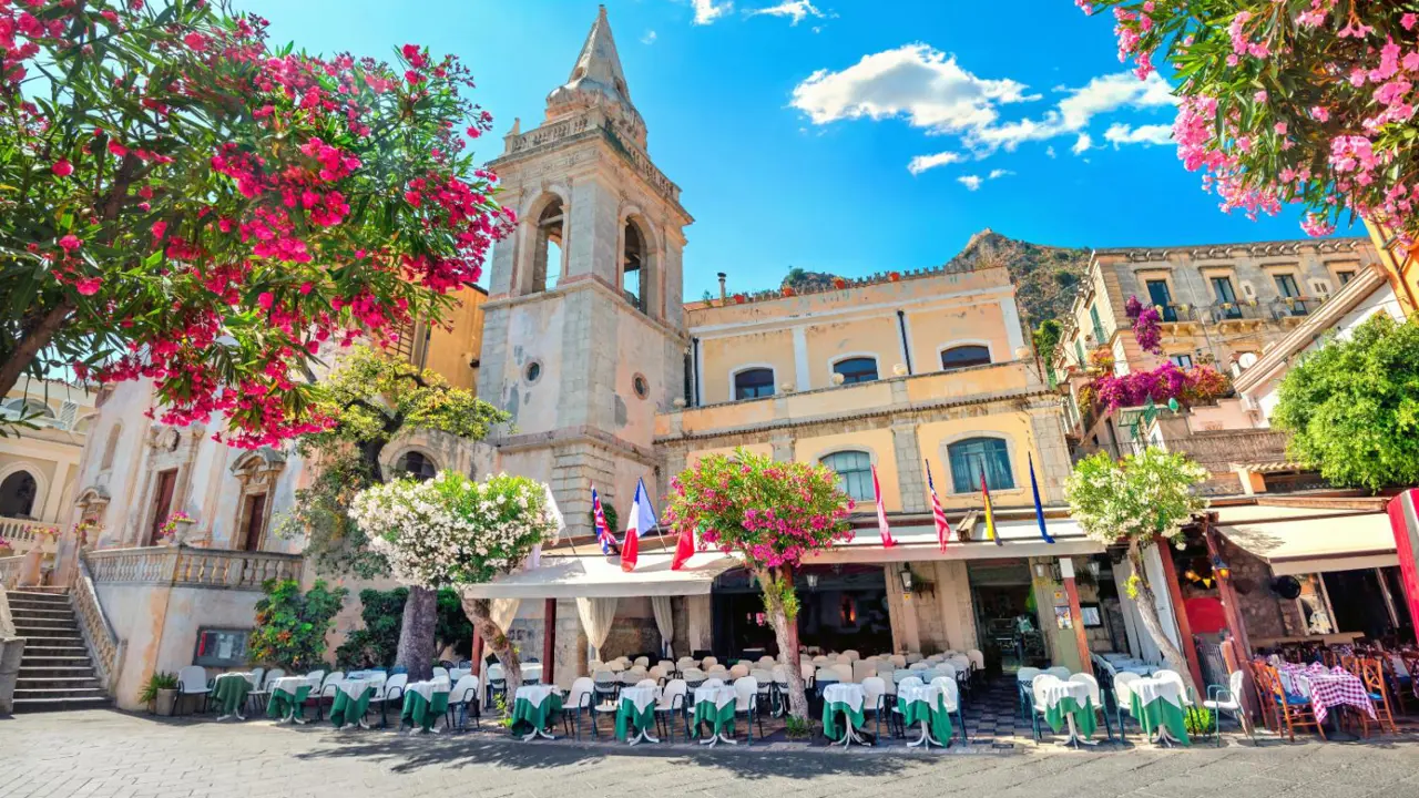  San Giuseppe Church, IX Aprile Square, Taormina, Sicily, Italy