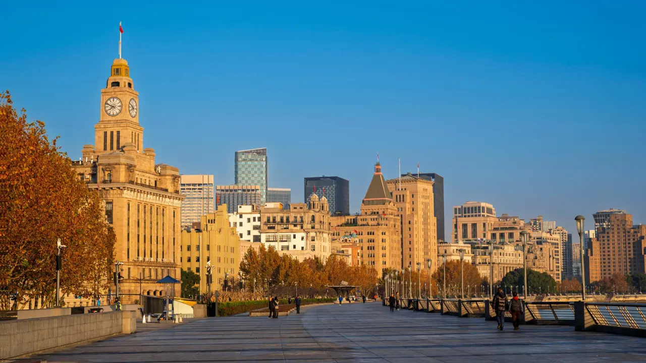 Historical architecture on the Bund, Shanghai, China
