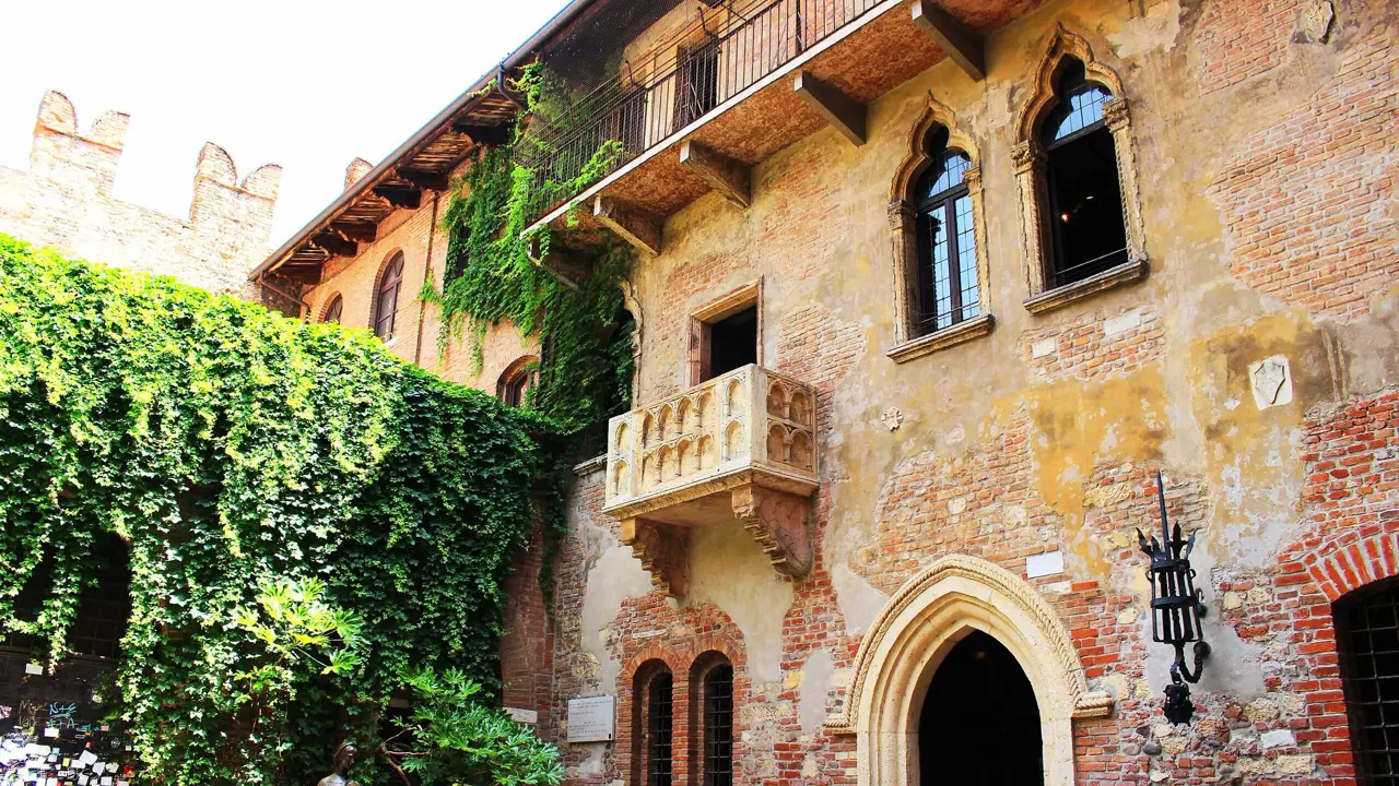 Juliet's Balcony In Verona, Italy