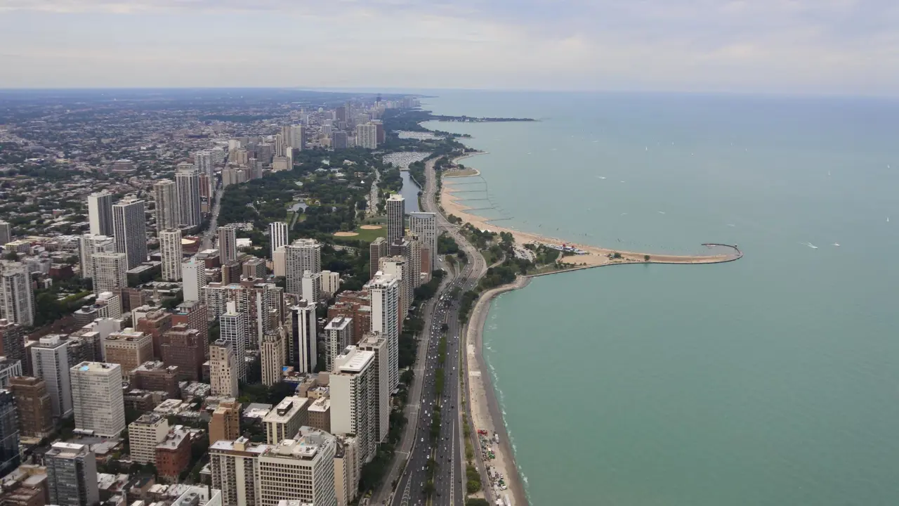 View from John Hancock Tower, Chicago