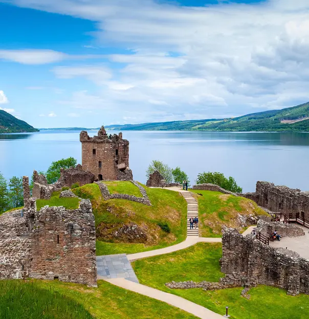 View of Urquhart Castle And Loch Ness