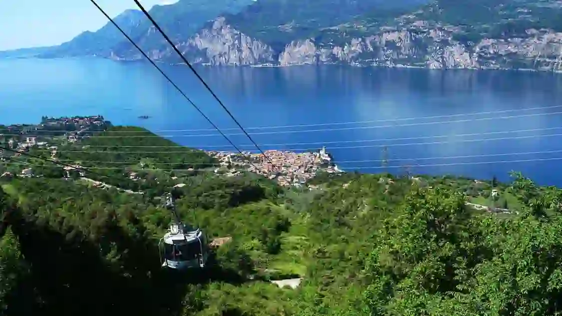 Monte Baldo Cable Car, overlooking Lake Garda 