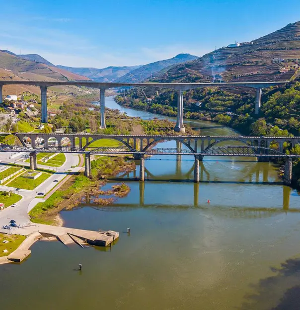 Douro River Valley In The City Of Peso Da Régua, Portugal