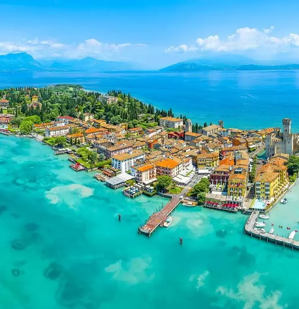 Sirmione Town Garda Lake Italy