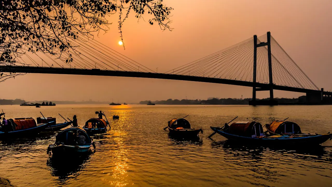 Sunset, Hooghly River, Kolkata
