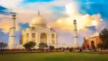 Taj Mahal at sunset, Agra, India