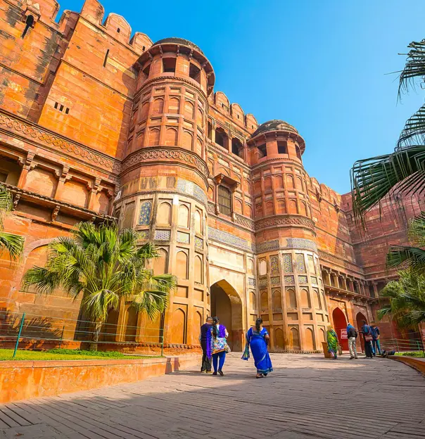 Agra Fort Or Red Fort In India