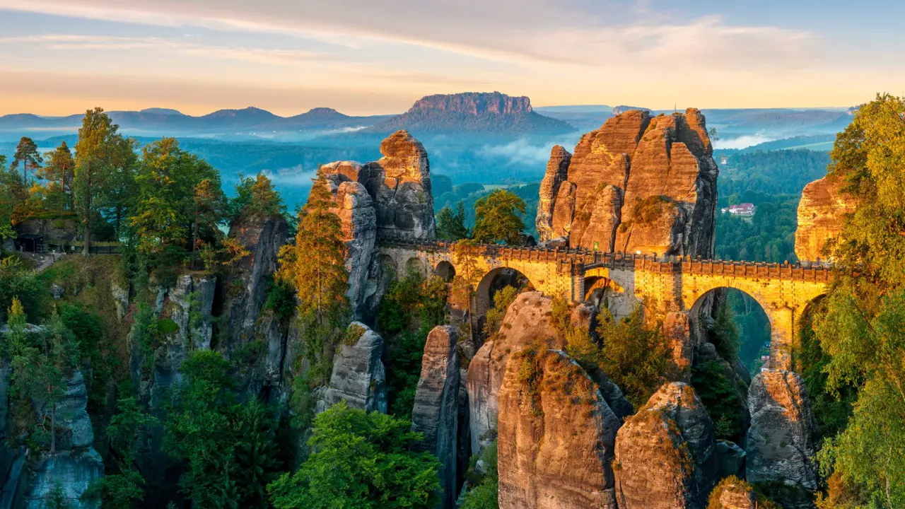 Bastei Bridge, Saxon Switzerland National Park