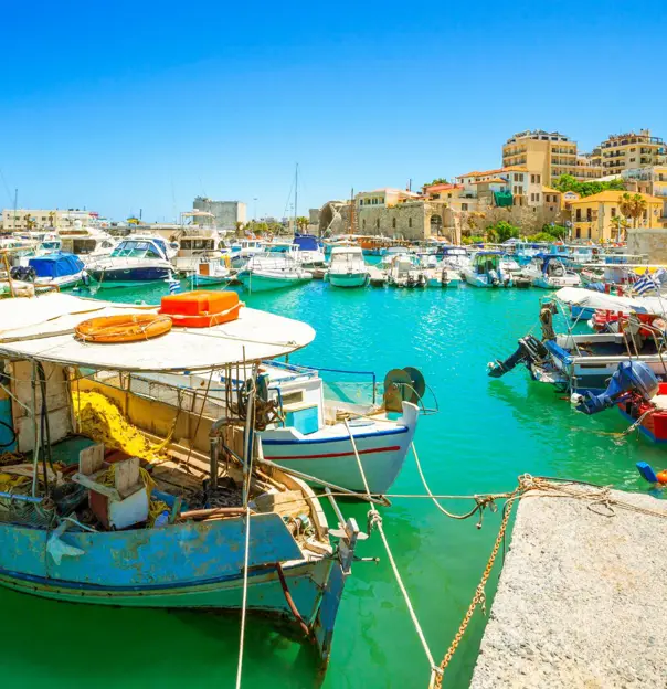 Heraklion harbour, Crete, Greece