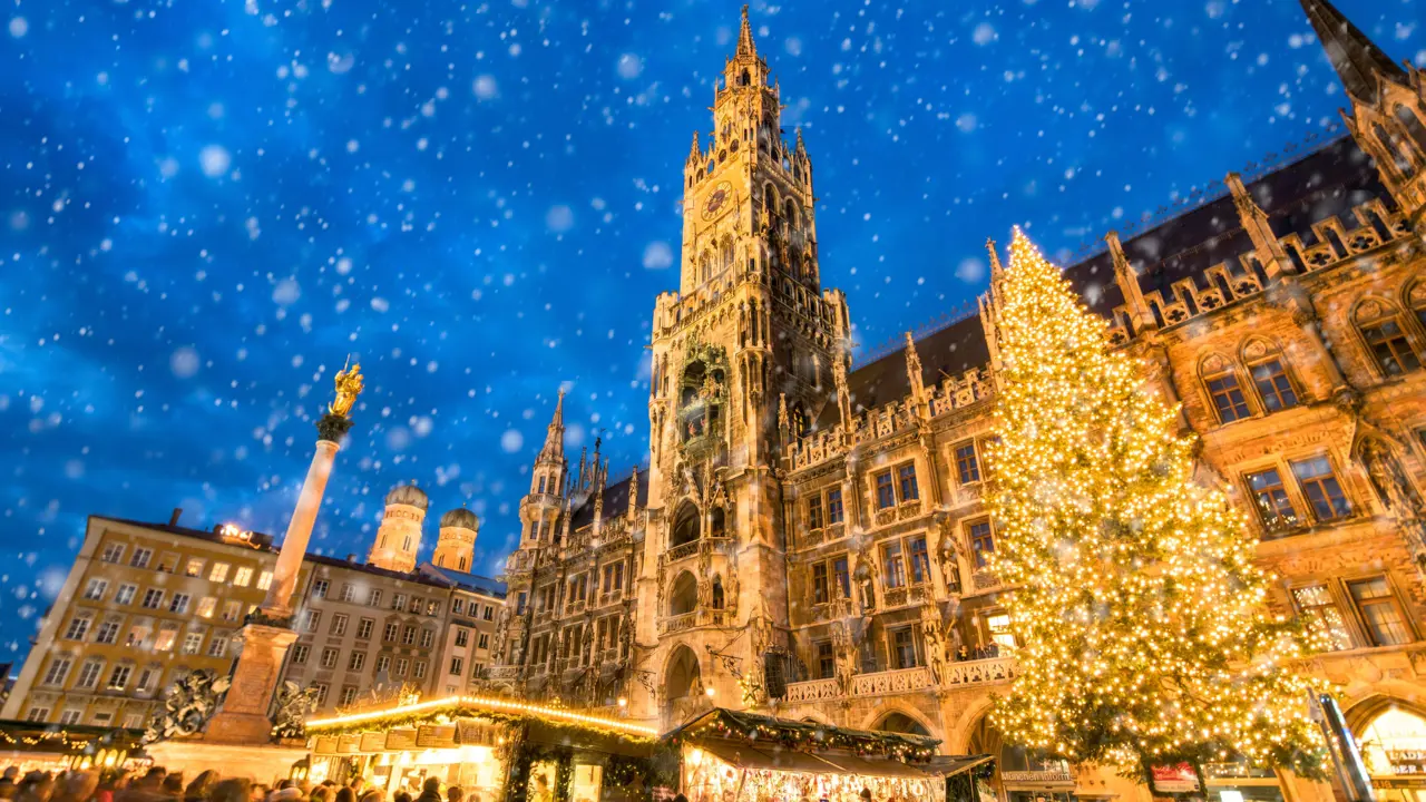 Munich Christmas Market, Marienplatz, Bavaria