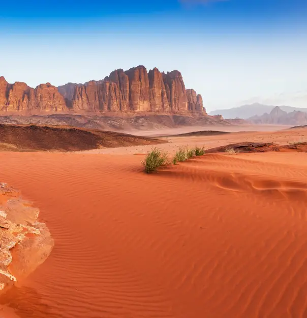 Wadi Rum Desert landscape in Jordan