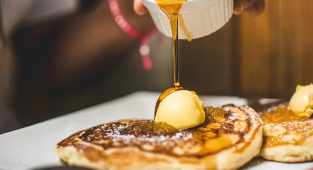 Maple Syrup on Pancakes