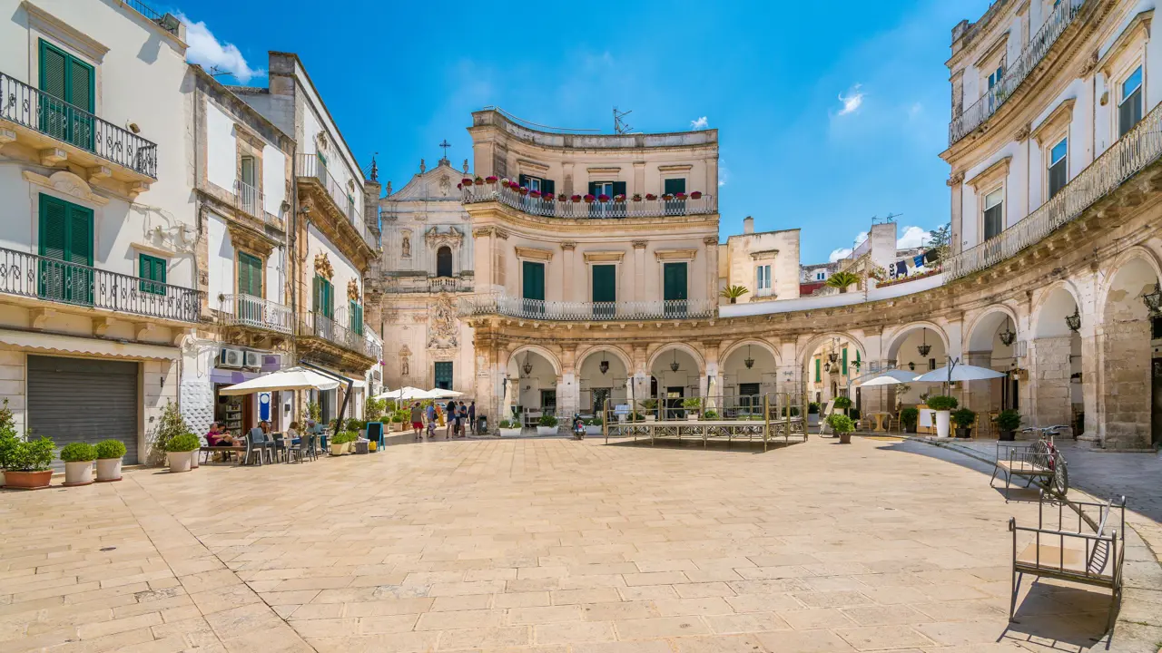 Martina Franca square, Puglia