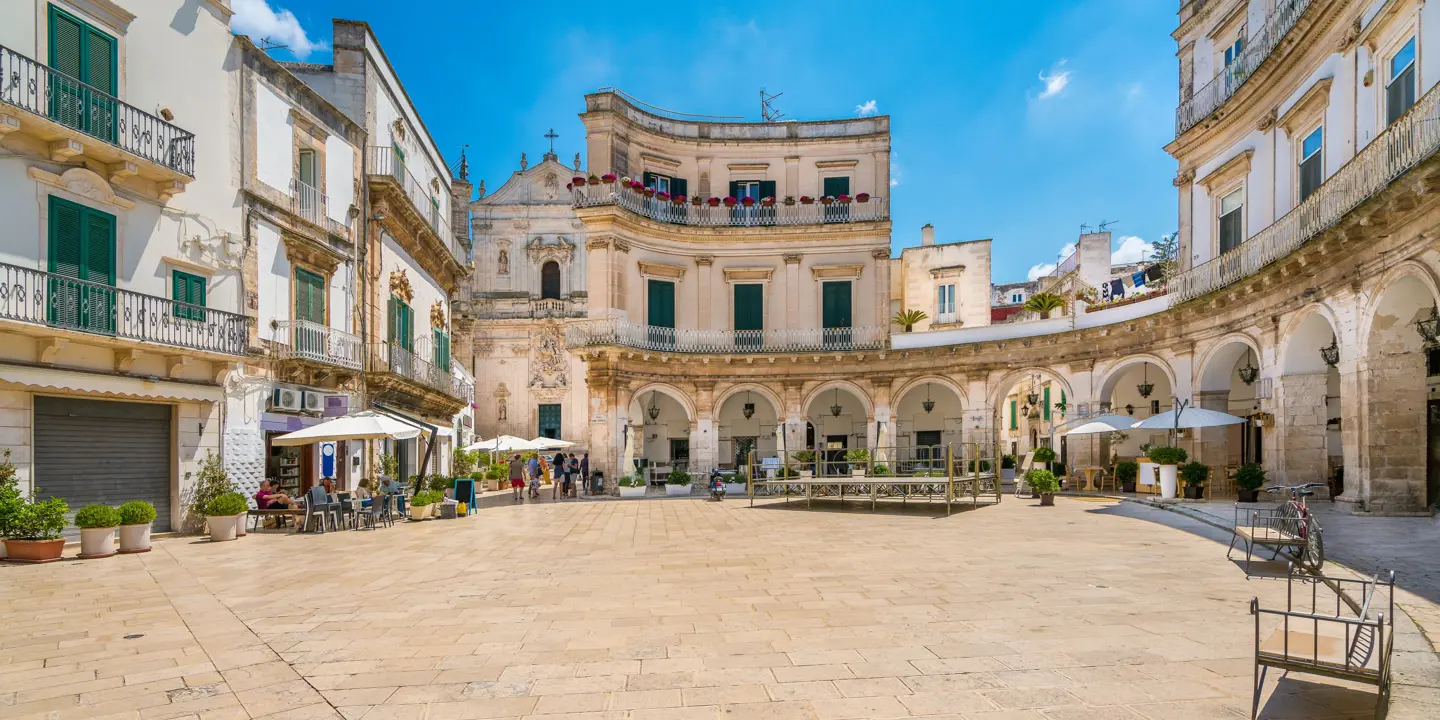 Martina Franca square, Puglia