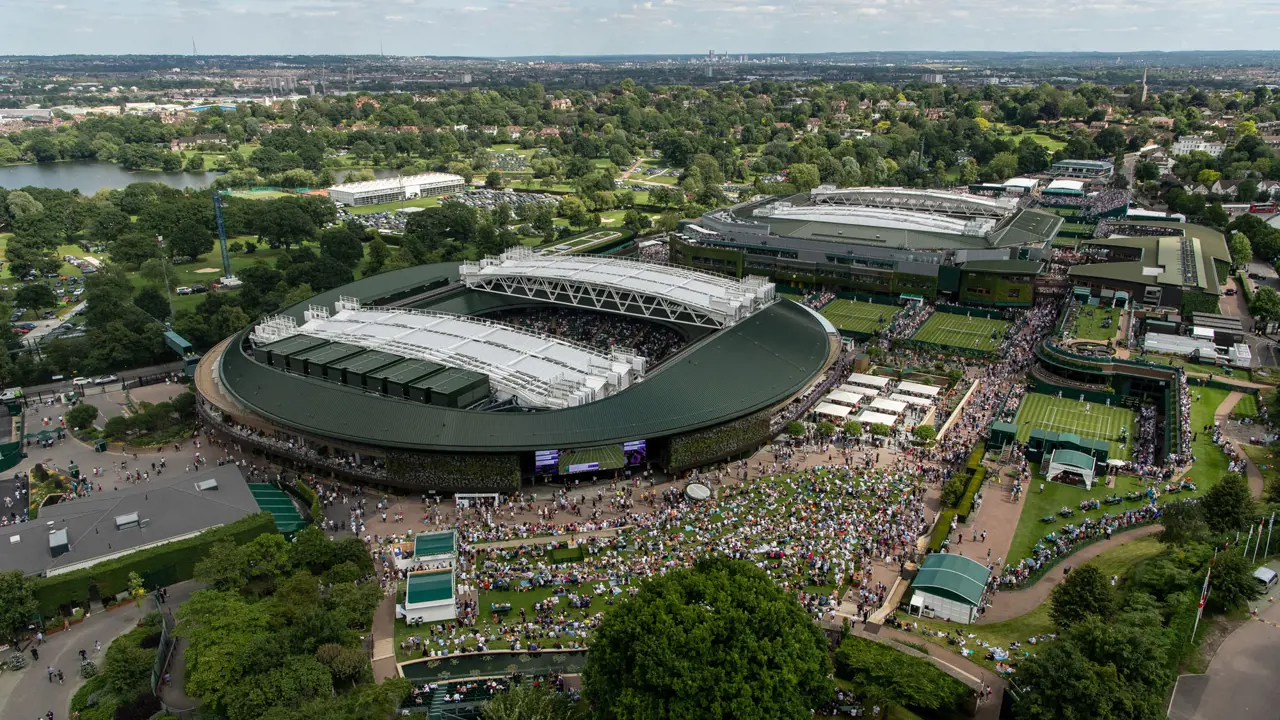 Number One Court 2019 Wimbledon Ariel View