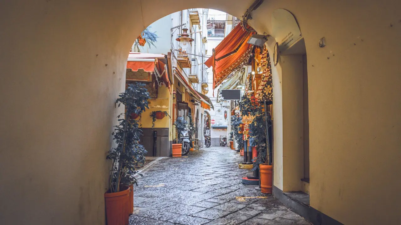 Sorrento street, Amalfi Coast, Campania, Italy