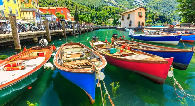 Boats on Lake Garda 