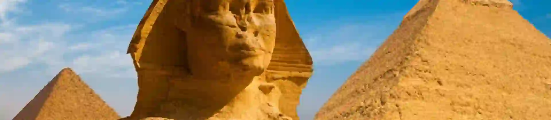 Great Sphinx Including Pyramids Of Giza Egypt