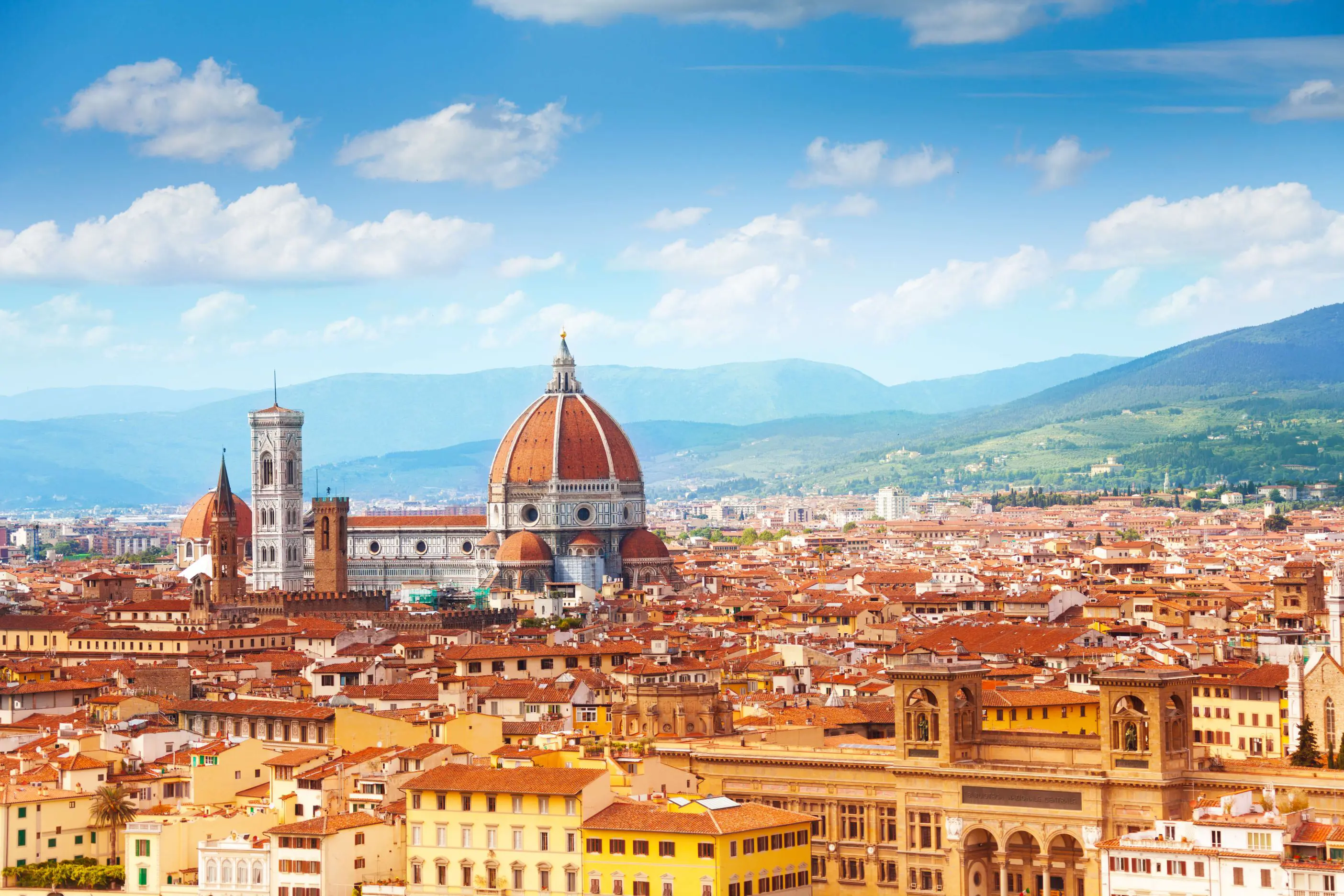 View of Florence, Italy with Cathedral of Santa Maria del Fiore 